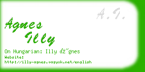 agnes illy business card